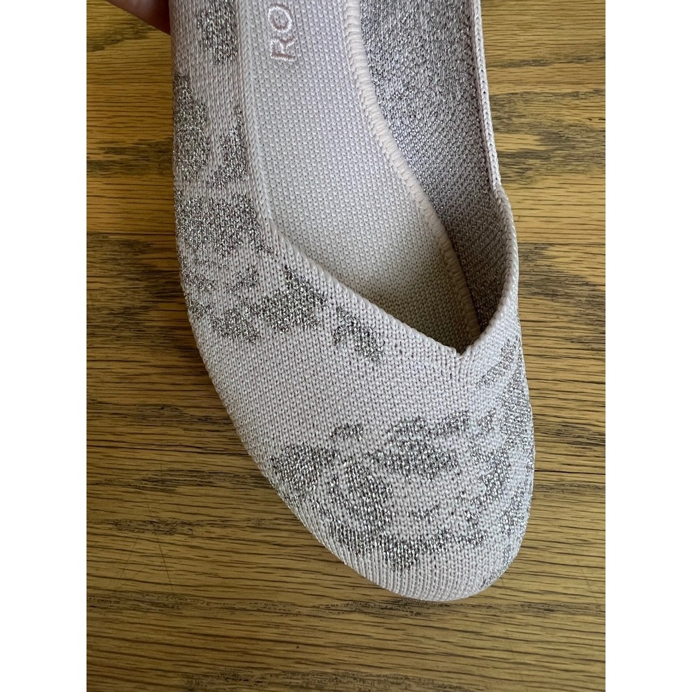 Rothys The Flat in Burnished Blush Knit Ballet Flats Womens 7 - Picture 8 of 13
